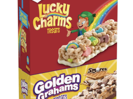Lucky Charms Golden Grahams Breakfast Cereal Treat Bars Variety Pack, 28 ct